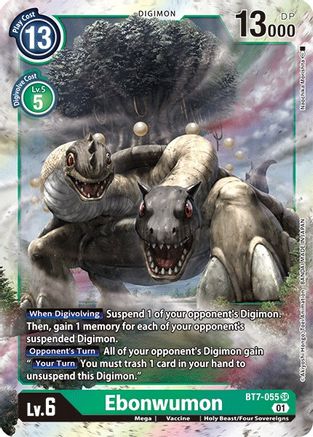 Ebonwumon (BT7-055) - Next Adventure Foil - Premium Digimon Single from Bandai - Just $0.25! Shop now at Game Crave Tournament Store