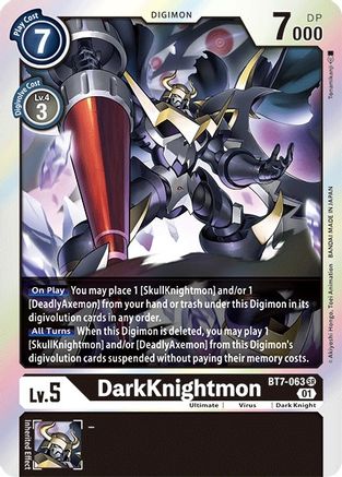 DarkKnightmon (BT7-063) - Next Adventure Foil - Premium Digimon Single from Bandai - Just $0.26! Shop now at Game Crave Tournament Store