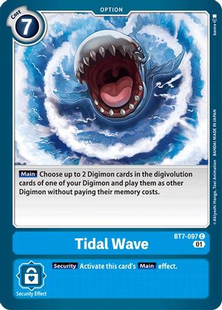 Tidal Wave (BT7-097) - Next Adventure - Premium Digimon Single from Bandai - Just $0.25! Shop now at Game Crave Tournament Store