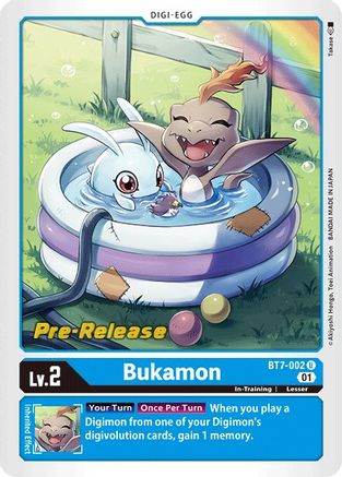 Bukamon (BT7-002) - Next Adventure Pre-Release Cards Foil - Premium Digimon Single from Bandai - Just $4.24! Shop now at Game Crave Tournament Store