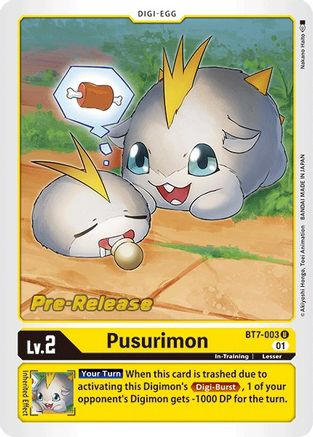 Pusurimon (BT7-003) - Next Adventure Pre-Release Cards Foil - Premium Digimon Single from Bandai - Just $1.87! Shop now at Game Crave Tournament Store