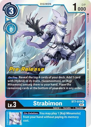 Strabimon (BT7-019) - Next Adventure Pre-Release Cards Foil - Premium Digimon Single from Bandai - Just $1.23! Shop now at Game Crave Tournament Store