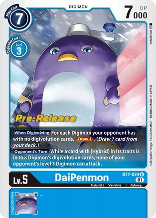 DaiPenmon (BT7-024) - Next Adventure Pre-Release Cards - Premium Digimon Single from Bandai - Just $0.08! Shop now at Game Crave Tournament Store