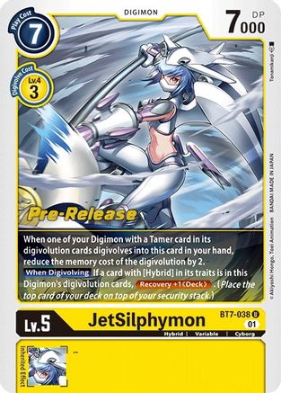JetSilphymon (BT7-038) - Next Adventure Pre-Release Cards Foil - Premium Digimon Single from Bandai - Just $6.61! Shop now at Game Crave Tournament Store