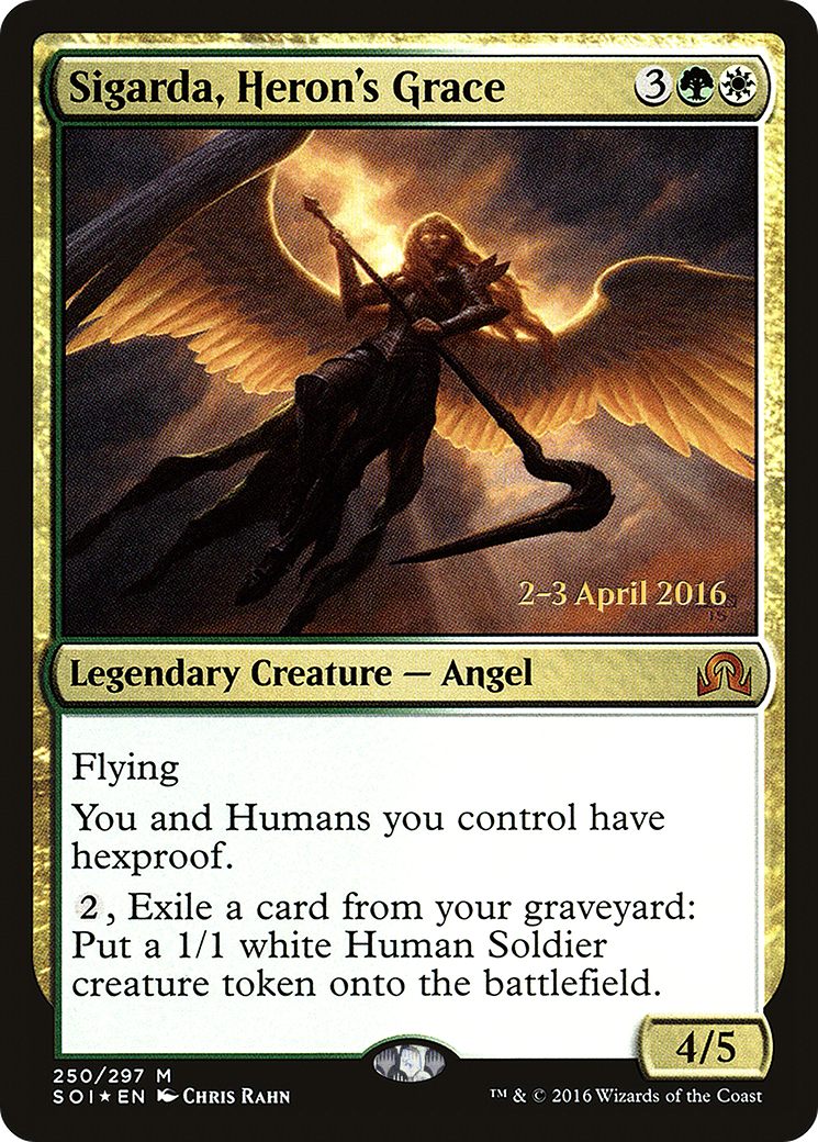 Sigarda, Heron's Grace (PSOI-250S) - Shadows over Innistrad Promos Foil - Premium MTG Single from Wizards of the Coast - Just $4.80! Shop now at Game Crave Tournament Store
