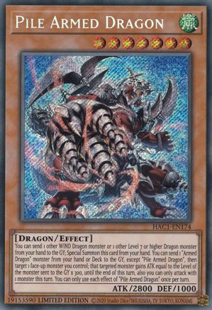 Pile Armed Dragon (HAC1-EN174) - Hidden Arsenal: Chapter 1 Limited - Premium Yugioh Single from Konami - Just $6.01! Shop now at Game Crave Tournament Store