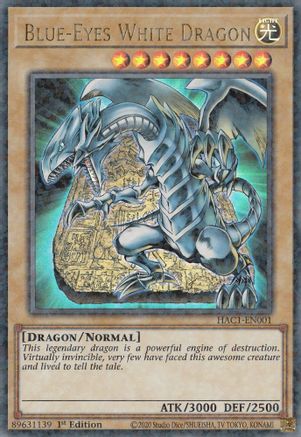 Blue-Eyes White Dragon (Duel Terminal) (HAC1-EN001) - Hidden Arsenal: Chapter 1 1st Edition - Premium Yugioh Single from Konami - Just $0.43! Shop now at Game Crave Tournament Store