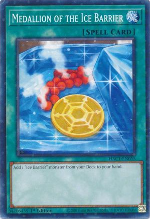 Medallion of the Ice Barrier (Duel Terminal) (HAC1-EN055) - Hidden Arsenal: Chapter 1 1st Edition - Premium Yugioh Single from Konami - Just $2.39! Shop now at Game Crave Tournament Store