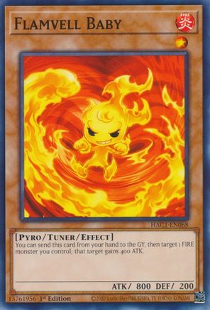Flamvell Baby (HAC1-EN068) - Hidden Arsenal: Chapter 1 1st Edition - Premium Yugioh Single from Konami - Just $0.25! Shop now at Game Crave Tournament Store