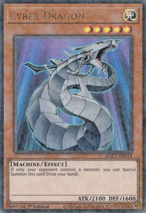 Cyber Dragon (Duel Terminal) (HAC1-EN014) - Hidden Arsenal: Chapter 1 1st Edition - Premium Yugioh Single from Konami - Just $0.26! Shop now at Game Crave Tournament Store