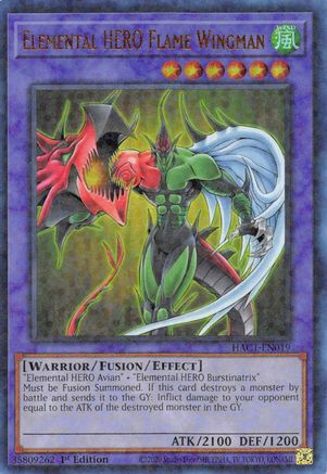 Elemental HERO Flame Wingman (Duel Terminal) (HAC1-EN019) - Hidden Arsenal: Chapter 1 1st Edition - Premium Yugioh Single from Konami - Just $0.37! Shop now at Game Crave Tournament Store