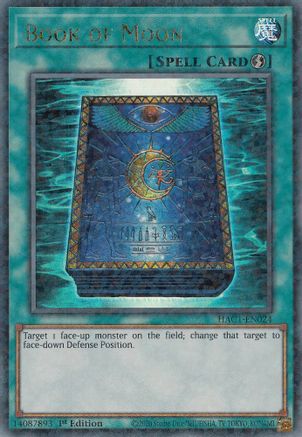 Book of Moon (Duel Terminal) (HAC1-EN024) - Hidden Arsenal: Chapter 1 1st Edition - Premium Yugioh Single from Konami - Just $0.25! Shop now at Game Crave Tournament Store