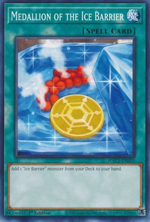 Medallion of the Ice Barrier (HAC1-EN055) - Hidden Arsenal: Chapter 1 1st Edition - Premium Yugioh Single from Konami - Just $0.08! Shop now at Game Crave Tournament Store