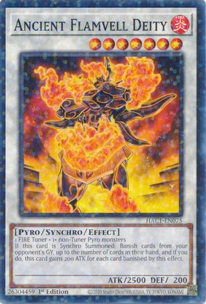 Ancient Flamvell Deity (Duel Terminal) (HAC1-EN075) - Hidden Arsenal: Chapter 1 1st Edition - Premium Yugioh Single from Konami - Just $0.26! Shop now at Game Crave Tournament Store