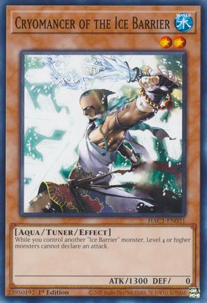 Cryomancer of the Ice Barrier (HAC1-EN031) - Hidden Arsenal: Chapter 1 1st Edition - Premium Yugioh Single from Konami - Just $0.25! Shop now at Game Crave Tournament Store