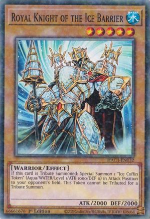 Royal Knight of the Ice Barrier (Duel Terminal) (HAC1-EN032) - Hidden Arsenal: Chapter 1 1st Edition - Premium Yugioh Single from Konami - Just $0.25! Shop now at Game Crave Tournament Store