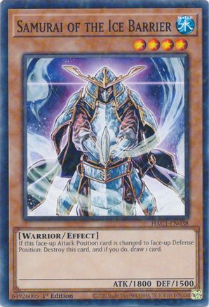 Samurai of the Ice Barrier (Duel Terminal) (HAC1-EN038) - Hidden Arsenal: Chapter 1 1st Edition - Premium Yugioh Single from Konami - Just $0.08! Shop now at Game Crave Tournament Store