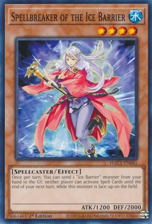 Spellbreaker of the Ice Barrier (HAC1-EN041) - Hidden Arsenal: Chapter 1 1st Edition - Premium Yugioh Single from Konami - Just $0.25! Shop now at Game Crave Tournament Store