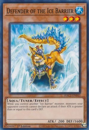 Defender of the Ice Barrier (HAC1-EN043) - Hidden Arsenal: Chapter 1 1st Edition - Premium Yugioh Single from Konami - Just $0.25! Shop now at Game Crave Tournament Store
