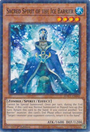 Sacred Spirit of the Ice Barrier (Duel Terminal) (HAC1-EN045) - Hidden Arsenal: Chapter 1 1st Edition - Premium Yugioh Single from Konami - Just $0.25! Shop now at Game Crave Tournament Store