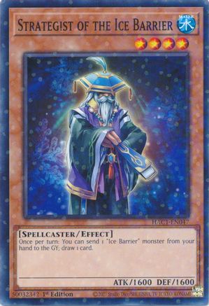 Strategist of the Ice Barrier (Duel Terminal) (HAC1-EN047) - Hidden Arsenal: Chapter 1 1st Edition - Premium Yugioh Single from Konami - Just $0.25! Shop now at Game Crave Tournament Store