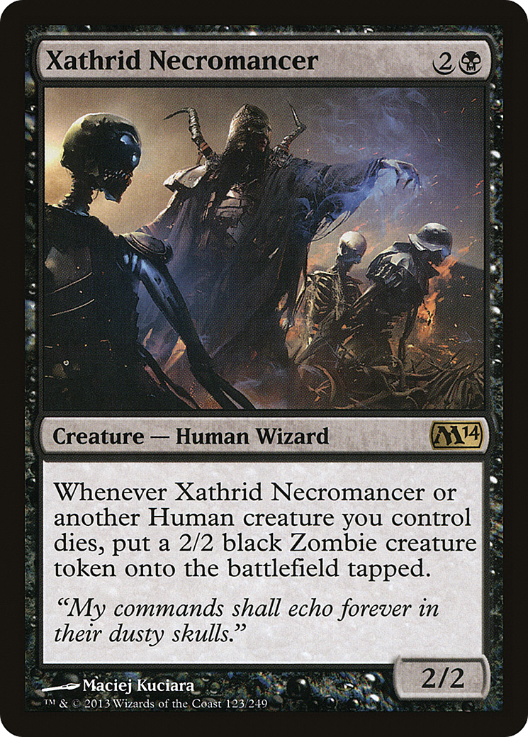 Xathrid Necromancer (M14-123) - Magic 2014 - Premium MTG Single from Wizards of the Coast - Just $0.25! Shop now at Game Crave Tournament Store