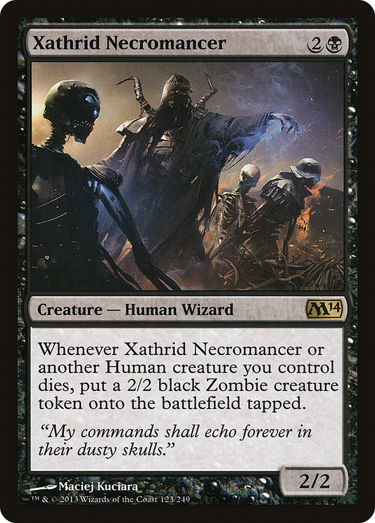 Xathrid Necromancer (M14-123) - Magic 2014 - Premium MTG Single from Wizards of the Coast - Just $0.25! Shop now at Game Crave Tournament Store