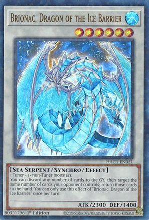 Brionac, Dragon of the Ice Barrier (Duel Terminal) (HAC1-EN051) - Hidden Arsenal: Chapter 1 1st Edition - Premium Yugioh Single from Konami - Just $0.49! Shop now at Game Crave Tournament Store
