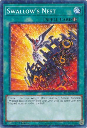Swallow's Nest (Duel Terminal) (HAC1-EN171) - Hidden Arsenal: Chapter 1 1st Edition - Premium Yugioh Single from Konami - Just $0.59! Shop now at Game Crave Tournament Store
