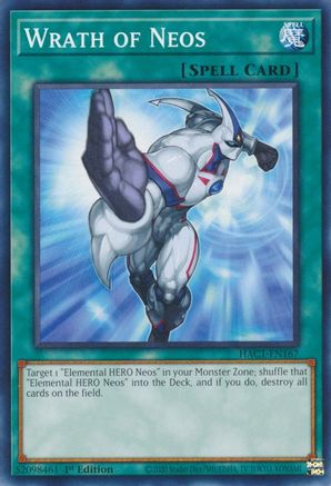 Wrath of Neos (HAC1-EN167) - Hidden Arsenal: Chapter 1 1st Edition - Premium Yugioh Single from Konami - Just $0.25! Shop now at Game Crave Tournament Store