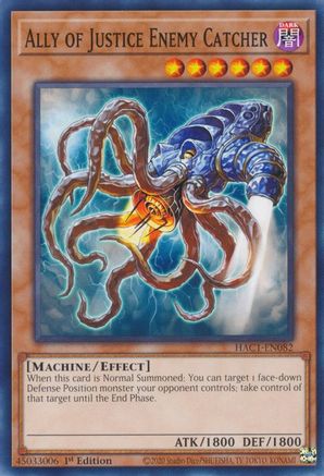 Ally of Justice Enemy Catcher (HAC1-EN082) - Hidden Arsenal: Chapter 1 1st Edition - Premium Yugioh Single from Konami - Just $0.25! Shop now at Game Crave Tournament Store