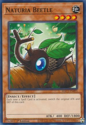 Naturia Beetle (HAC1-EN093) - Hidden Arsenal: Chapter 1 1st Edition - Premium Yugioh Single from Konami - Just $0.25! Shop now at Game Crave Tournament Store