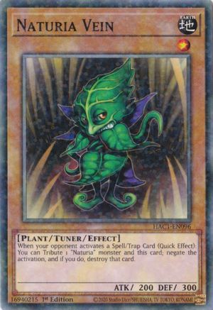 Naturia Vein (Duel Terminal) (HAC1-EN096) - Hidden Arsenal: Chapter 1 1st Edition - Premium Yugioh Single from Konami - Just $0.29! Shop now at Game Crave Tournament Store