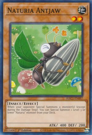 Naturia Antjaw (HAC1-EN097) - Hidden Arsenal: Chapter 1 1st Edition - Premium Yugioh Single from Konami - Just $0.26! Shop now at Game Crave Tournament Store