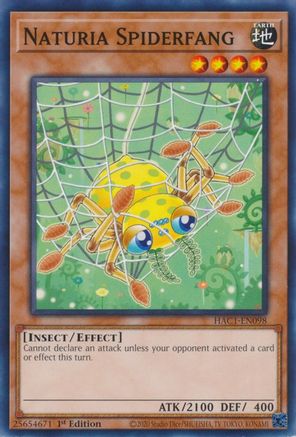 Naturia Spiderfang (HAC1-EN098) - Hidden Arsenal: Chapter 1 1st Edition - Premium Yugioh Single from Konami - Just $0.25! Shop now at Game Crave Tournament Store