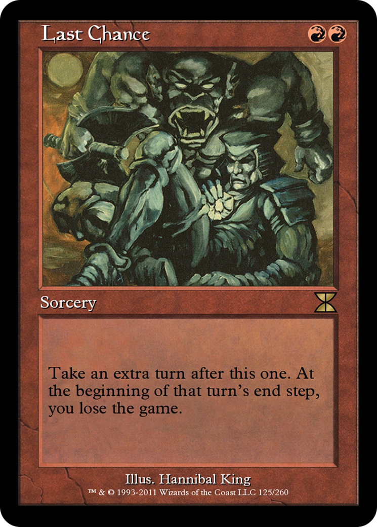 Last Chance (ME4-125) - Masters Edition IV - Premium MTG Single from Wizards of the Coast - Just $0! Shop now at Game Crave Tournament Store