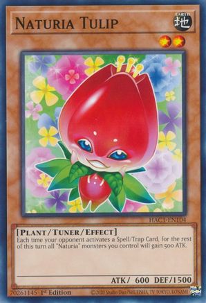 Naturia Tulip (HAC1-EN104) - Hidden Arsenal: Chapter 1 1st Edition - Premium Yugioh Single from Konami - Just $0.25! Shop now at Game Crave Tournament Store