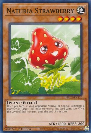 Naturia Strawberry (HAC1-EN110) - Hidden Arsenal: Chapter 1 1st Edition - Premium Yugioh Single from Konami - Just $0.21! Shop now at Game Crave Tournament Store