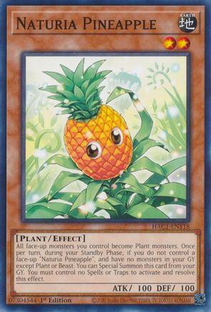 Naturia Pineapple (HAC1-EN118) - Hidden Arsenal: Chapter 1 1st Edition - Premium Yugioh Single from Konami - Just $0.25! Shop now at Game Crave Tournament Store