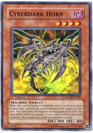 Cyberdark Horn (DP04-EN007) - Duelist Pack 4: Zane Truesdale 1st Edition - Premium Yugioh Single from Konami - Just $2.60! Shop now at Game Crave Tournament Store
