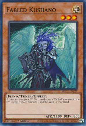 Fabled Kushano (HAC1-EN127) - Hidden Arsenal: Chapter 1 1st Edition - Premium Yugioh Single from Konami - Just $0.25! Shop now at Game Crave Tournament Store