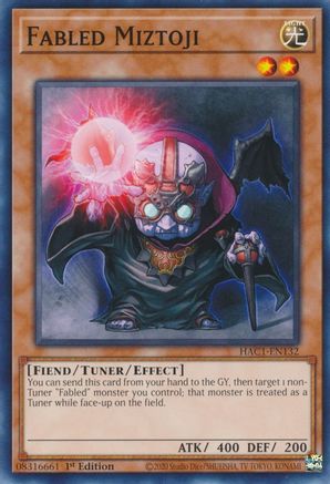 Fabled Miztoji (HAC1-EN132) - Hidden Arsenal: Chapter 1 1st Edition - Premium Yugioh Single from Konami - Just $0.25! Shop now at Game Crave Tournament Store