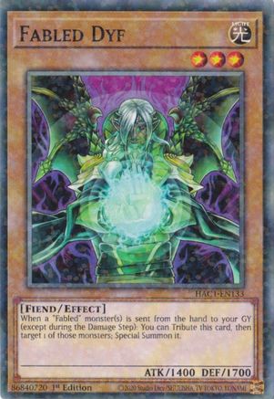 Fabled Dyf (Duel Terminal) (HAC1-EN133) - Hidden Arsenal: Chapter 1 1st Edition - Premium Yugioh Single from Konami - Just $0.25! Shop now at Game Crave Tournament Store