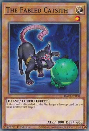The Fabled Catsith (HAC1-EN137) - Hidden Arsenal: Chapter 1 1st Edition - Premium Yugioh Single from Konami - Just $0.25! Shop now at Game Crave Tournament Store