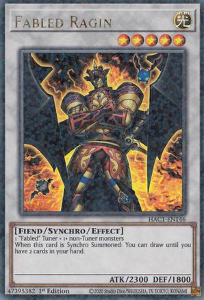 Fabled Ragin (Duel Terminal) (HAC1-EN146) - Hidden Arsenal: Chapter 1 1st Edition - Premium Yugioh Single from Konami - Just $0.25! Shop now at Game Crave Tournament Store