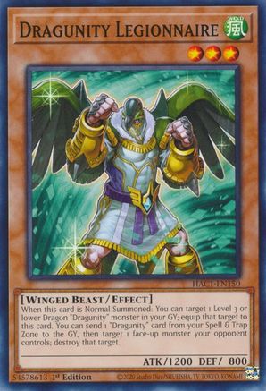 Dragunity Legionnaire (HAC1-EN150) - Hidden Arsenal: Chapter 1 1st Edition - Premium Yugioh Single from Konami - Just $0.25! Shop now at Game Crave Tournament Store