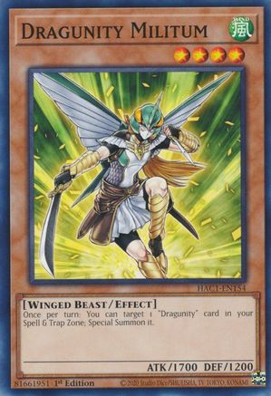 Dragunity Militum (HAC1-EN154) - Hidden Arsenal: Chapter 1 1st Edition - Premium Yugioh Single from Konami - Just $0.25! Shop now at Game Crave Tournament Store