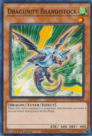 Dragunity Brandistock (HAC1-EN156) - Hidden Arsenal: Chapter 1 1st Edition - Premium Yugioh Single from Konami - Just $0.25! Shop now at Game Crave Tournament Store