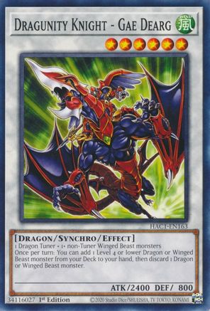 Dragunity Knight - Gae Dearg (HAC1-EN163) - Hidden Arsenal: Chapter 1 1st Edition - Premium Yugioh Single from Konami - Just $0.23! Shop now at Game Crave Tournament Store