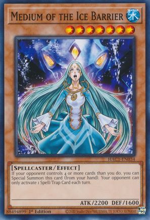 Medium of the Ice Barrier (HAC1-EN034) - Hidden Arsenal: Chapter 1 1st Edition - Premium Yugioh Single from Konami - Just $0.25! Shop now at Game Crave Tournament Store